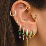 HORIZON GREEN GOLD EARRINGS