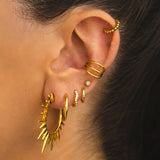 MAXI GOLD HOOPS EARRINGS