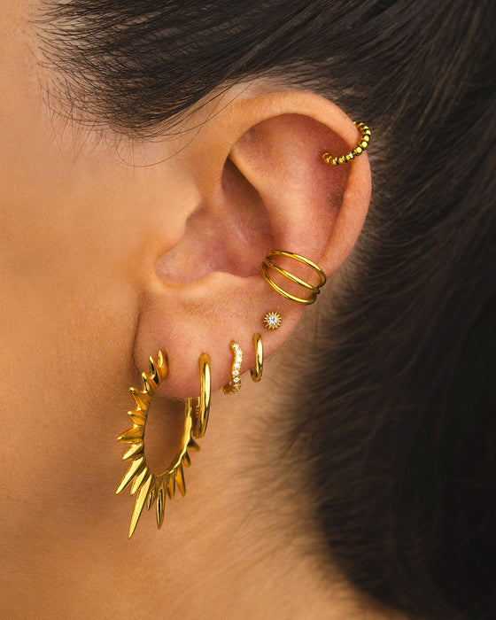 ANELLO PER PIERCING TRIPLO L ORO