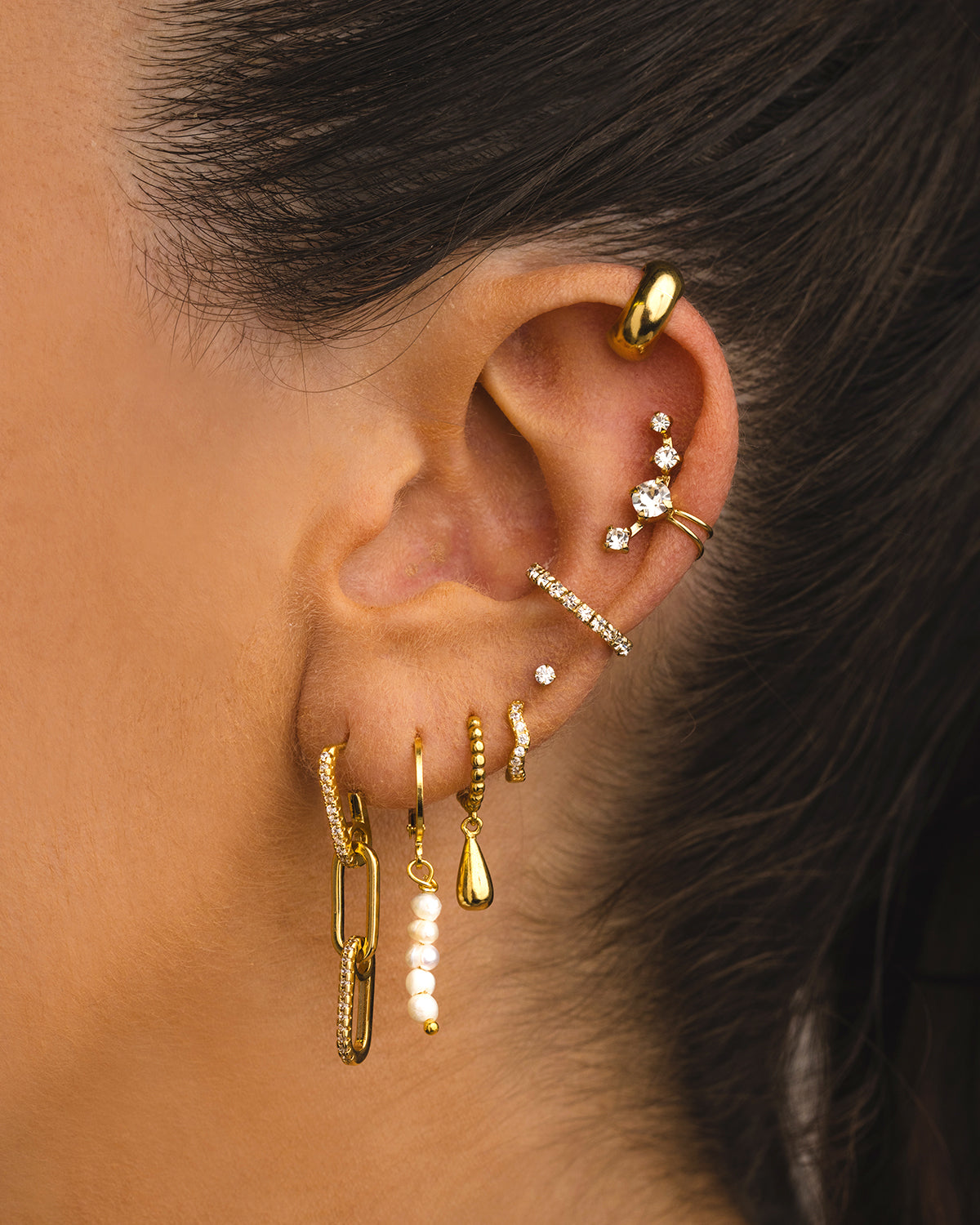 IDA MAXI GOLD EARRINGS