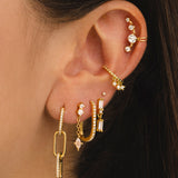 TWO GOLD EARRINGS