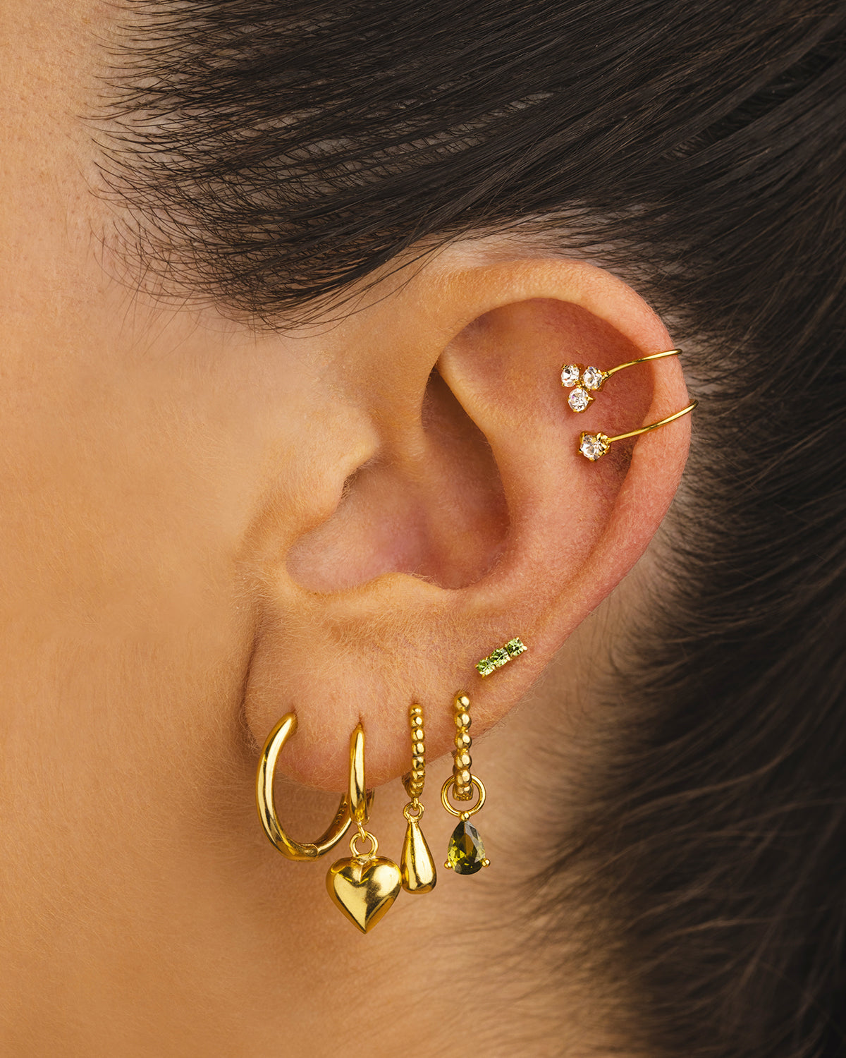 MAXI GOLD HOOPS EARRINGS