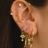 GOLD BOLT EARRINGS