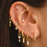 GOLD BOLT EARRINGS