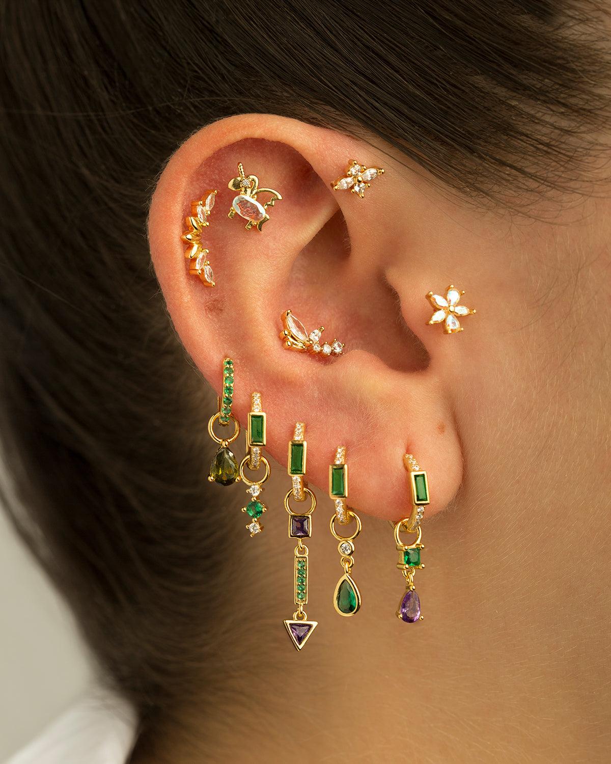 PENDIENTES JANE GREEN SILVER