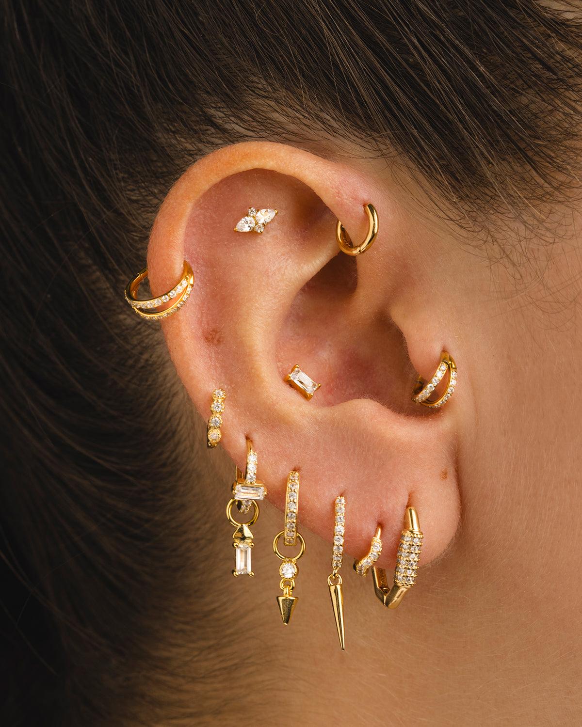 PENDIENTES HOOPS BRIGHT GOLD