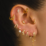 PENDIENTES HOOPS BRIGHT DOBLE MINI GOLD
