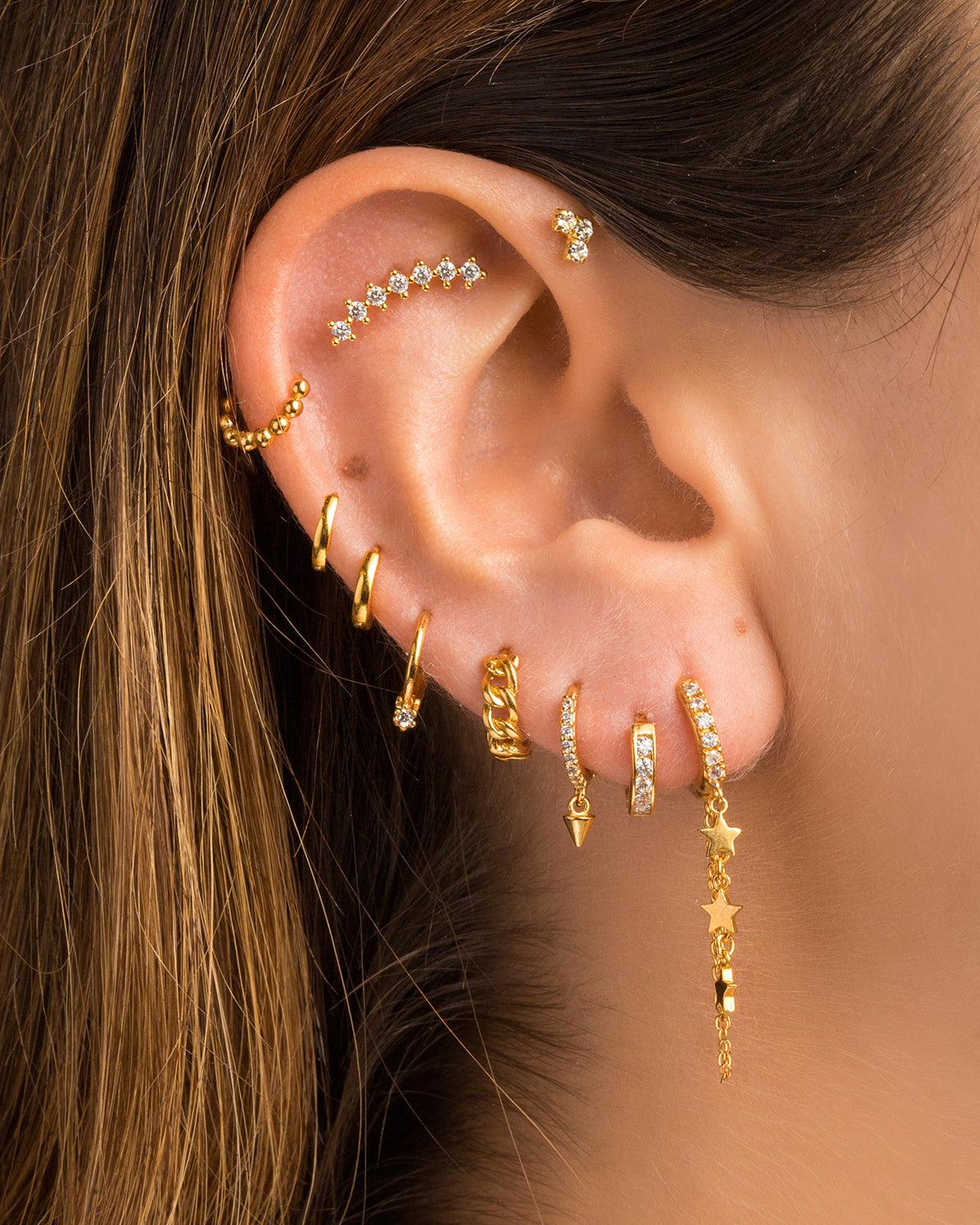 PENDIENTES HOOPS MINI GOLD