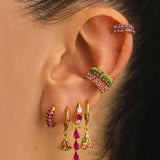 PENDIENTES NOVA PINK GOLD
