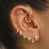 PENDIENTES HOOPS MINI BRIGHT GOLD