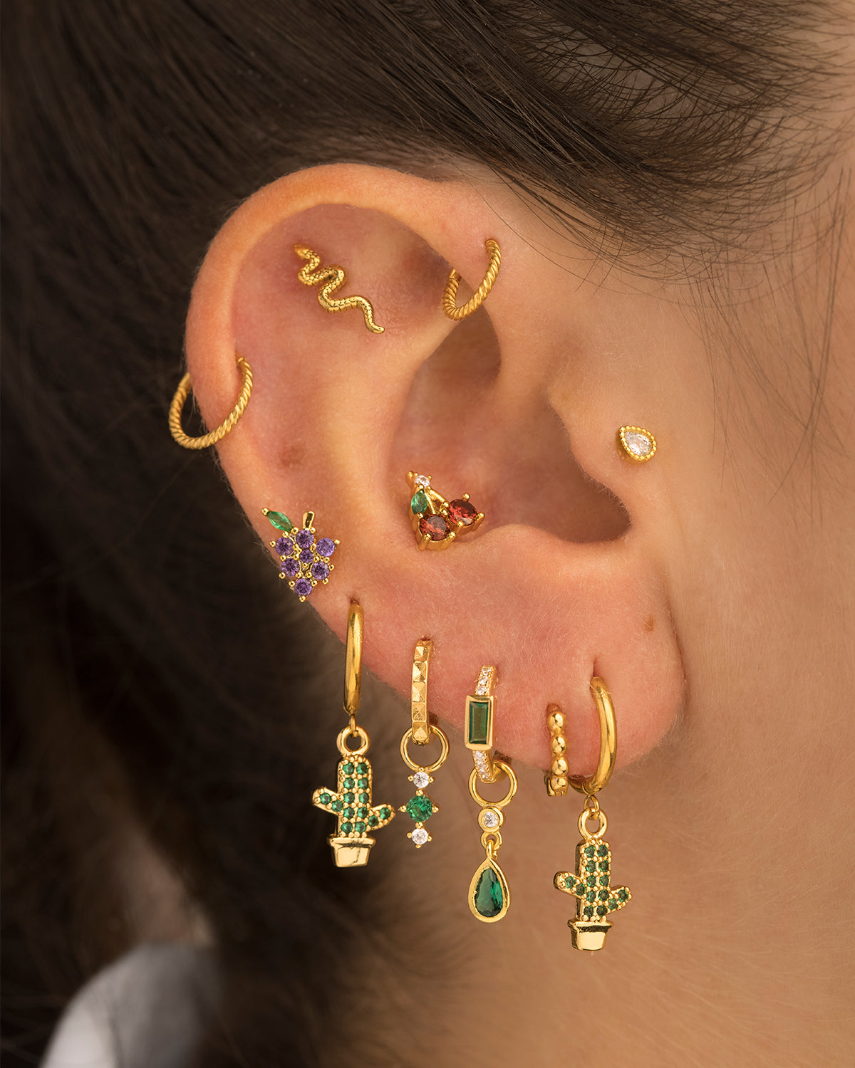 BOUCLES D'OREILLES CACTUS