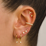 BOUCLES D'OREILLES PERLES OR