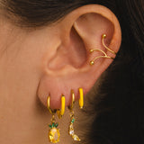 VENUS YELLOW GOLD EARRINGS