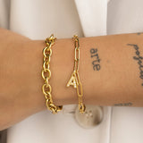 BRACELET ROULEAU OR