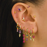 PENDIENTES HOOPS MINI BRIGHT GOLD