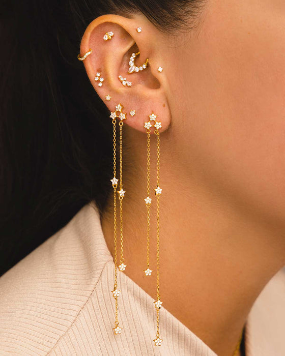Namana Orecchini Lunghi in Oro da Donna, Orecchini Pendenti in Oro con Pietre Bianche, Orecchini Moda da Donna, Orecchini Goccia in Oro con Pietre di Howlite, Orecchini a Lampadario da Donna Namana Orecchini Lunghi in Oro da Donna, Orecchini Pendenti in Oro con Pietre Bianche, Orecchini Moda da Donna, Orecchini Goccia in Oro con Pietre di Howlite, Orecchini a Lampadario da Donna