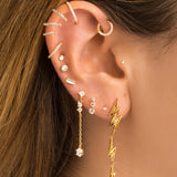 PRINCESS M GOLD EARRINGS