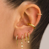 TEY MAXI GOLD EARRINGS