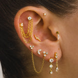 RAY BRIGHT GOLD EARRINGS