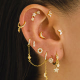 BOUCLES D'OREILLES HORIZON EN OR