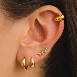 PENDIENTES LEAVES MINI GOLD