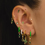 PENDIENTES HOOPS MINI GOLD