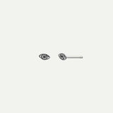 EYE MINI SILVER EARRINGS