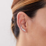 Oreja con pendiente Venezia Silver