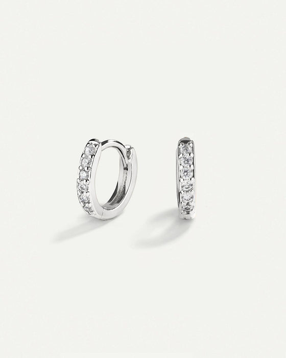 PENDIENTES HOOPS BRIGHT SILVER