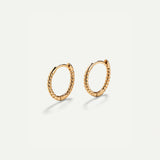 HOOPS MINI TWIST GOLD EARRINGS