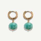 BOUCLES D'OREILLES PIERRE AMAZONITE