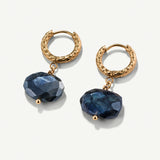 BOUCLES D'OREILLES PIERRE LABRADORITE