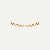 ZIGZAG MARTELE GOLD EARRINGS