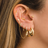 PENDIENTES LIGHTING GOLD