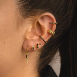 PENDIENTES ARLA BLACK SILVER