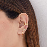 Modelo Oreja Pendientes Ear Cuff Hari Solid Plata de Ley 925