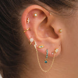 SILVER OPAL BIEL PIERCING