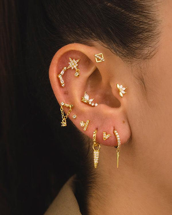 Orecchini A Cerchio Huggie In Argento 925 – 15 Mm Per Donne E Ragazze – Ipoallergenici, Placcati Oro Bianco, Per Cartilagine
