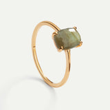 BEATRIZ LABRADORIT GOLD RING