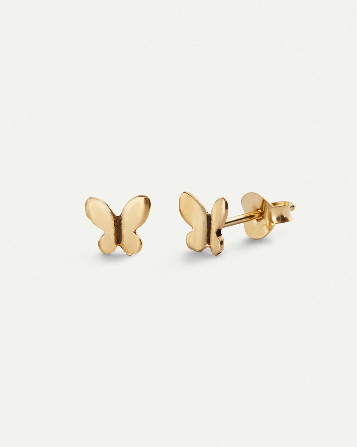SCHMETTERLING-OHRRINGE AUS GOLD