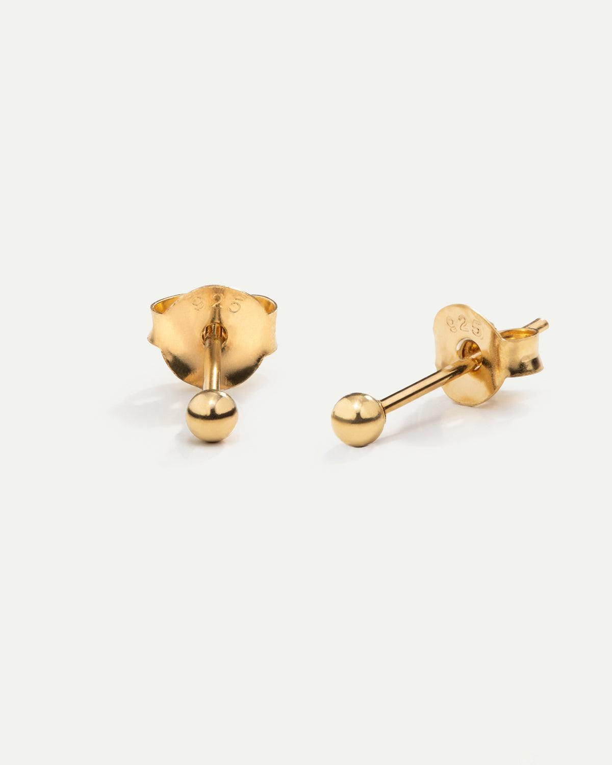 PUNKT-OHRRINGE AUS GOLD