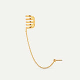 HARI MAXI KETTE KUGEL OHRRINGE GOLD