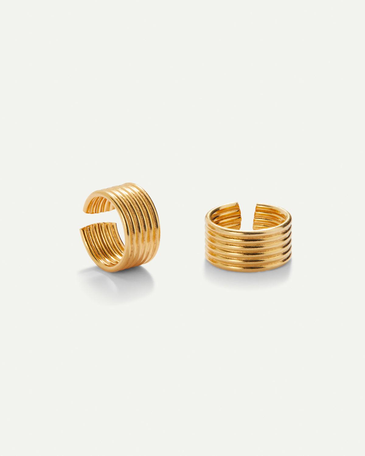 HARI EINFARBIG GOLD OHRRINGE
