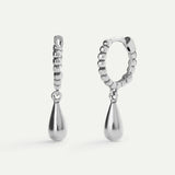 CREOLEN TROPFEN SILBER OHRRINGE