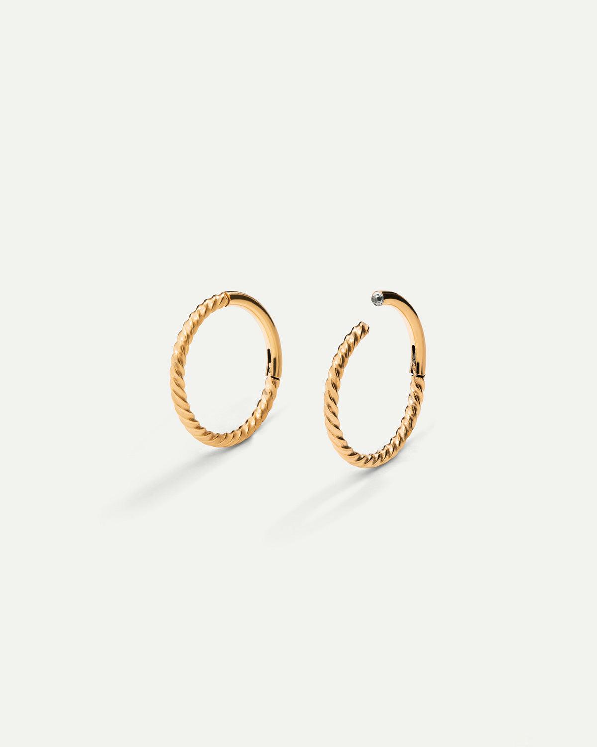 PIERCINGSCHLEIFE S TWIST GOLD