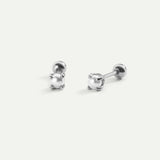 PERLEN MINI SILBER OHRRINGE