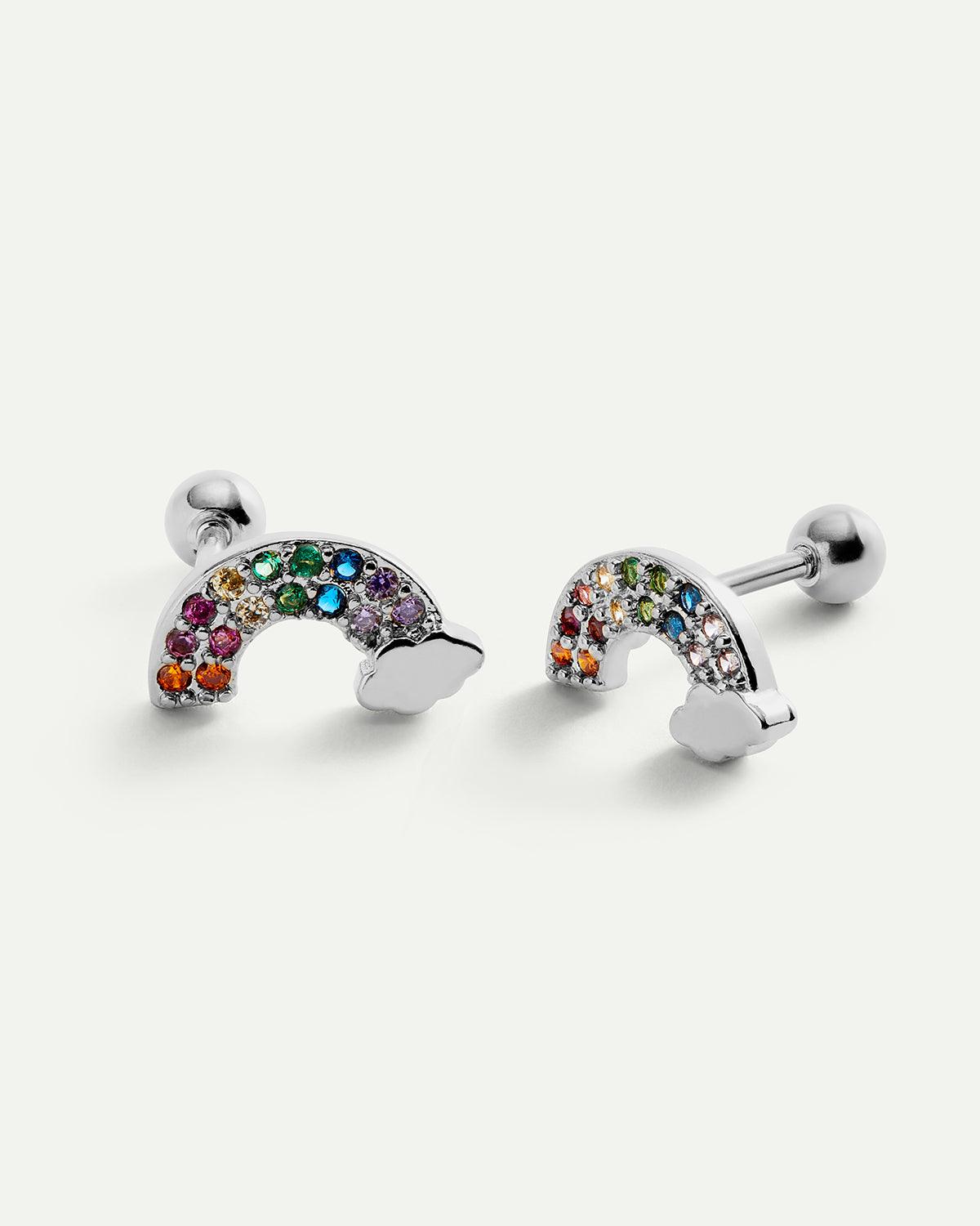 REGENBOGEN SILBERPIERCING