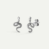 SCHLANGE SILBER OHRRINGE