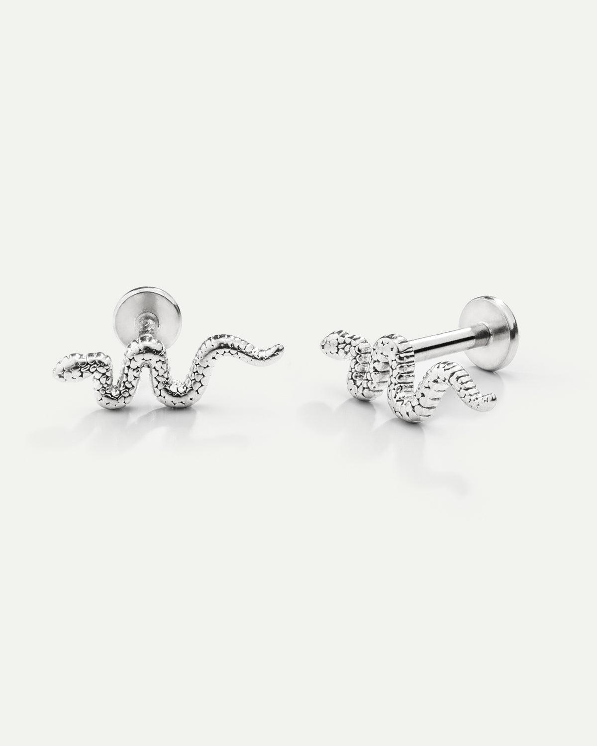 PIERCING SCHLANGE SILBER