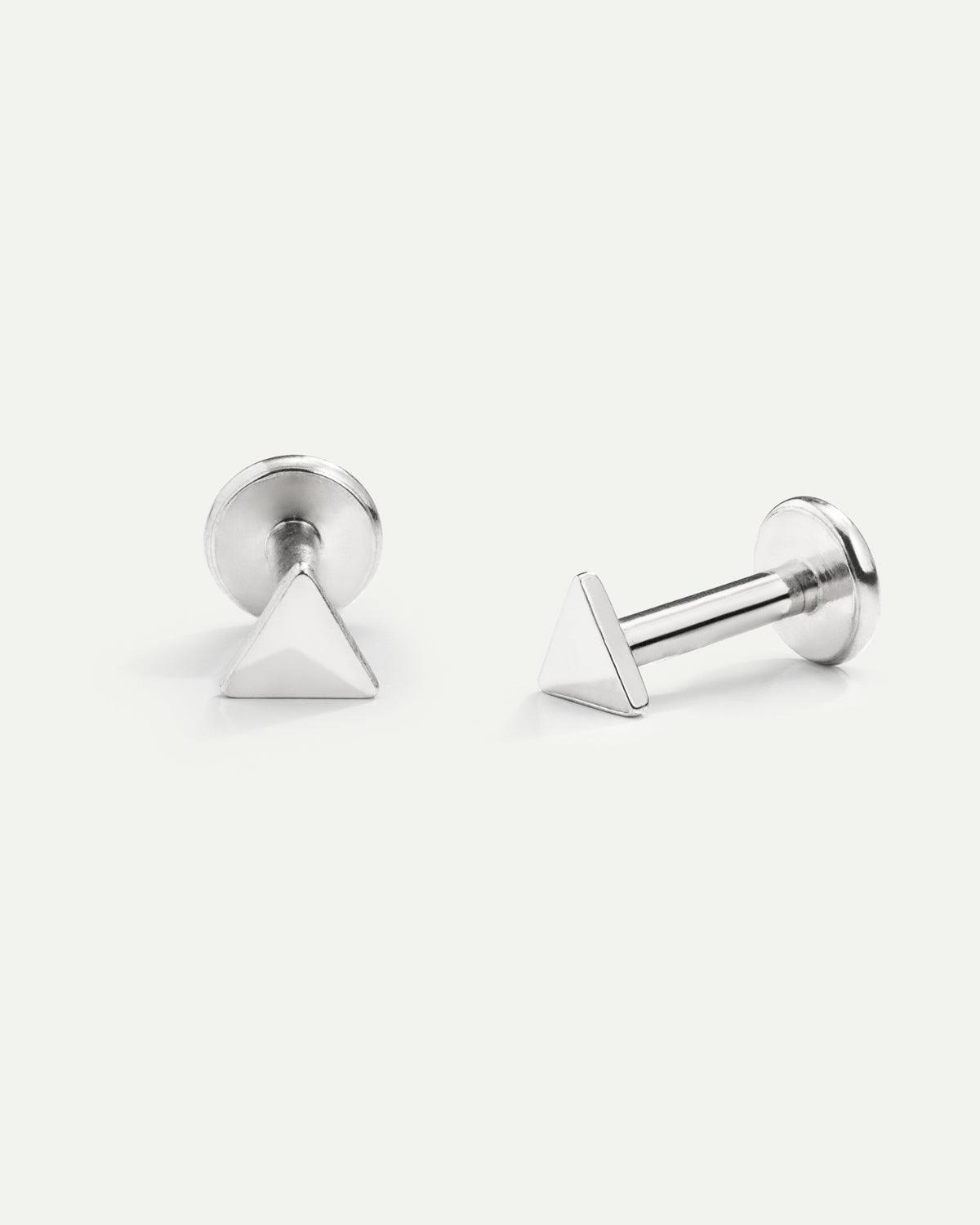 PIERCING DREIECK SILBER